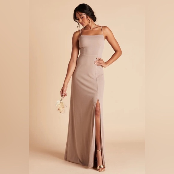 NWT Birdy Grey Benny Dress in Crepe Taupe - Picture 3 of 7